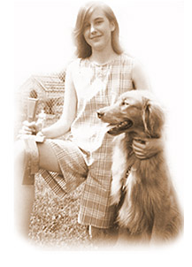 Pat Vanden Heuvel and her firt dog King